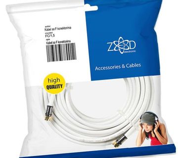 ZED Antenski kabel sa F - konektorima, 1.5 met - cover